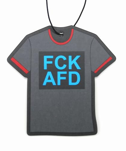 2 x bil doftträd FCK AFD politiskt anti-höger doft luftrenare mot högertryck för bil bildoft, arom, inomhusdoft, doftdispenser (2-pack)