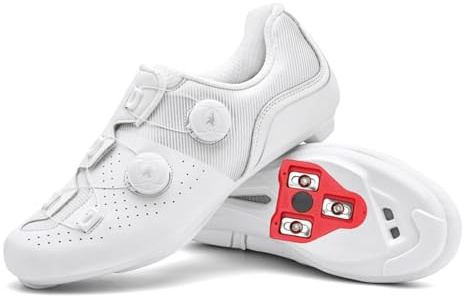 JiuQing Chaussures De Cyclisme Unisexes Compatibles avec Peloton - Sur Route et en Salle pour Hommes et Femmes avec Crampons Delta