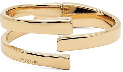 UNO de 50 | Pulsera Rígida para Mujer | Bañada en Oro de 18k | Talla L | Joya Artesanal | Hecho en España