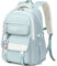 KESUDE Schulrucksack Teenager Mädchen Jungen, Rucksack Schule Multi-Tasche Schultasche Damen Wasserdicht Schulranzen Groß School Backpack for Girls Boys mit 15,6 Laptopfach (Blau)