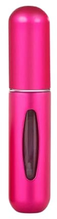 The Miss Chic Portable Perfume Atomiser Spray Bottle - Leak-Proof Mini Travel Bottle for Men & Women, Aluminum, Easy to Refill, No Leakage, Perfect for Purse, Pocket, and Handbag (Rose Red)