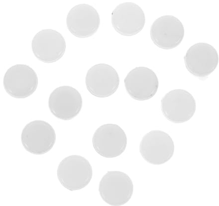 Vaguelly 20 Sonajeros de Plástico Blancos para Bebés Fácil Instalación y Compatibilidad, Ideales para Juguetes de Muñeca y Proyectos de Títeres de Animales
