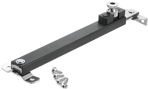 QUARKZMAN 1 st 33 cm fönsterband rostfritt stål fönsterhandtag justerbara friktionsband fönsterstöd med skruvar svart