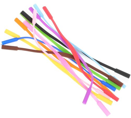 Cabilock Cinta Gafas Niños de Silicona, Correa Antideslizante para Gafas y Sol, 12 Piezas, Ajuste Seguro para Correr y Jugar Color Aleatorio