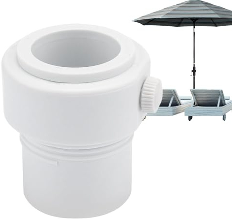 Stabilizzatore per ombrellone - per il supporto per asta della piscina, boccola stabilizzatrice per ombrellone, per terrazza, giardino, , picnic, nuoto, sott'acqua, casa, uomo e donna