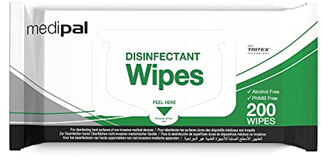 Medipal - Toallitas de protección para infecciones (3 en 1, 200 unidades)