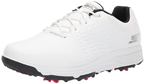 Skechers Men's Torque Waterproof Golf Shoe Golf Shoe, Suela Blanco Black, 9.5 UK Wide