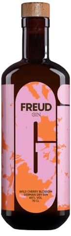Ziegler Freud Gin Wild Cherry Blossom 45% (1x 0,7l) - Aromatischer Gin mit Wildkirschblüte