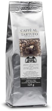 Valnerina Tartufi Caffè Macinato al Tartufo | Truffle Coffee | miscela di caffè Arabica e Robusta, aromatizzata al tartufo, per Moka o Espresso | Prodotto Esclusivo | Confezione 125 gr.