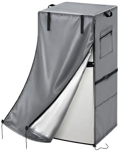 Safipotts Housse de réfrigérateur améliorée 420D, 91,4 x 76,2 x 180,3 cm