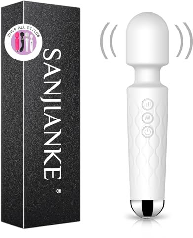 Sex Toys - Vibration für Frauen -Sex spielzeug für die frau,Womanizer für frau,mit 8 * 20Modus Vibrator massagestab,Sexspielzeug für Frauen solo,Dildo für klitoris stimulator für sie (weiß)