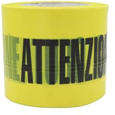 Pikappa 1571 Nastro di segnalazione Attenzione Gas da 200 m. Giallo