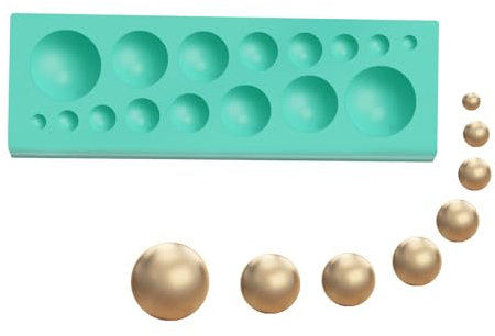 Moules de chocolat ronds, moule à billes en silicone | Moule fondant de perle 2x 3D,Outil réutilisable des logiciels de cuisson, fournitures de bonbons, décoration de gâteaux à bulles pour la