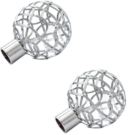 Vaguelly 2Piezas Remates de Barra de Cortina Decorativos Elegantes para Cortinas Accesorios de Cortina para Salón Dormitorio y Comedor Diseño Moderno y Resistente