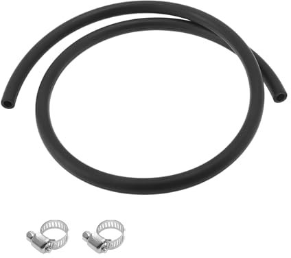 VekAuto 1 Set Tuyaux Pour Lubrifiant 8x13mm 1m Tuyau En Caoutchouc Nitrile Tuyau D'eau Tubing 2 Pcs Collier Extérieur Noir