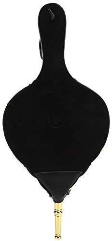 SIXRUN Fuelle para Chimenea, Soplador de Aire de Madera Manual con Cuero PU Resistente Al Calor para Acampar Al Aire Libre, Barbacoa, Parrilla, Chimenea, Herramientas contra Incendios (tubo dorado)