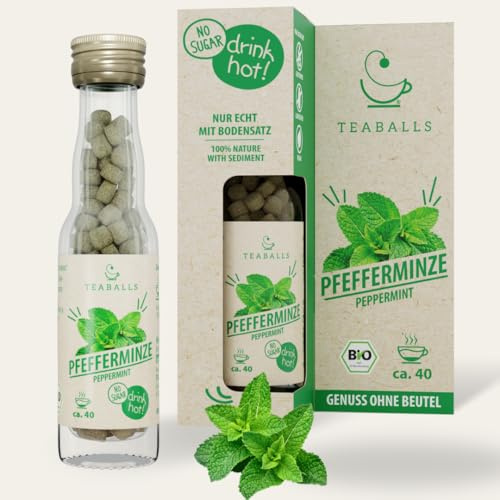 TEABALLS BIO - MINZE für ca. 40 Tassen Tee