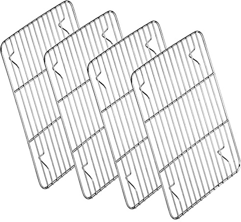P&P CHEF 4 Pcs Baking Wire Rack for Cooling, 11.6 Inch