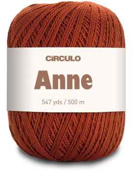 Circulo Anne 7529 - Ovillo de lana 100% algodón mercerizado, 147 g