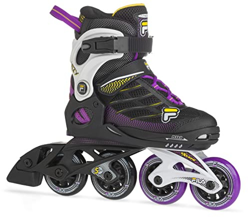 FILA SKATES 010622185 WIZY G Inline skate Kid BLACK/YELLOW/MAGENTA Size EU M 32-35