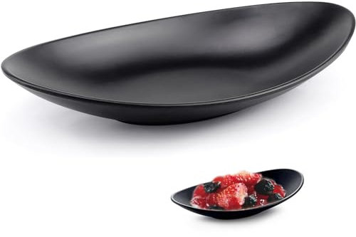 CLKE Vide Poche Entree,Plateau à Bijoux,10 Noir Bol à Bijoux,Vaisselle en Imitation Porcelaine,Plaque Vide-Poche décor pour Fruits,Clés,Bonbons,Bijoux