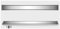 JSDQQG 2 En 1 Enlosable De Doble Cara,Rectangular Desague Ducha,Canaleta De Ducha De Acero Inoxidable,Drenaje Lateral,Plata,10 * 60cm