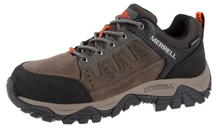 Merrell Men's Windoc Waterproof Steel Toe Low Construction Boot, Dark Taupe, 13