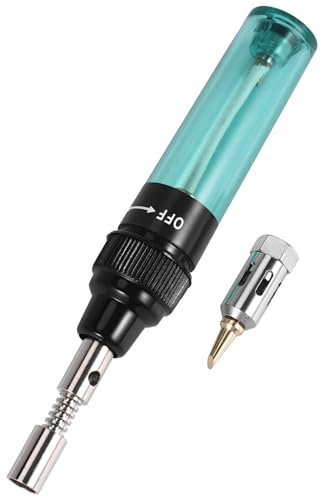 Swiixxer Soldador de Soplete InaláMbrico Pluma de Soldador de Gas Butano MT-100 (Verde)