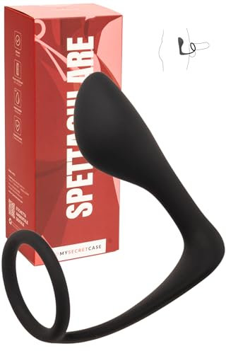 MySecretCase Plug Anale-Dilatatore - Masturbatore Uomo Anello, Sextoys Plug Anale Per Lui, Anal Plug Dilatatore Anale, Cock Ring Stimolatore Prostata, Anello Massaggiatore Coppie, Spettaculare