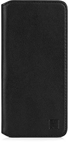 32nd Klassische Series 2.0 - Lederhülle Case Cover für Nokia 5.4, Echtleder Hülle Entwurf gemacht Mit Kartensteckplatz, Magnetisch und Standfuß - Schwarz