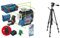 Bosch Professional 12V System Linienlaser GLL 3-80 CG (2x Akku 12 V, bis 30 m, in L-BOXX) – Amazon Edition & Baustativ für Laser und Nivelliergeräte BT 150 (Höhe: 55–157 cm, Gewinde: 1/4 Zoll)