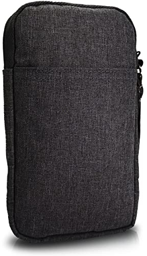 MyGadget Pochette Nylon pour Tablette jusqu'à 6,5 Pouces - Protection pour 8,9 x 16,5 cm - ex. Kindle Paperwhite - Noir