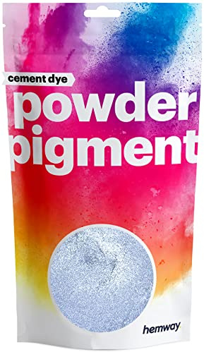 Hemway Cement Powder Pigment Dye Metallic Azure Blue 50g | Concrete Colour Powder Toner for Cement, Mortar, Plaster, Premium Colour Enhancement
