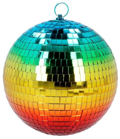 Boland - Boule à facettes, brillante, diamètre env. 20 cm, Disco Fever, décoration de fête, décoration à suspendre, décoration pour fête ou nouvel an