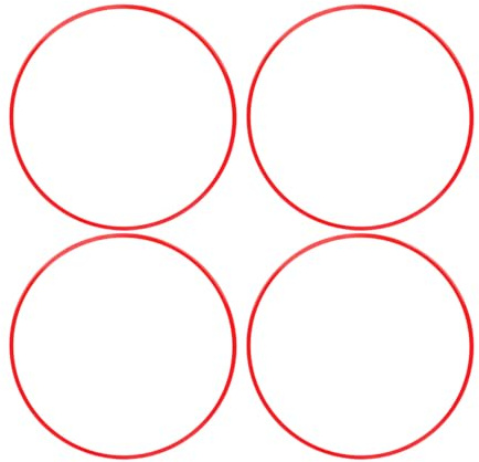 Yctze Protecteur de Jante de Voiture en Alliage D'aluminium de 18 Pouces à 360 Degrés avec Design élégant pour Moyeu de 18 Pouces de Jante Automobile Rouge