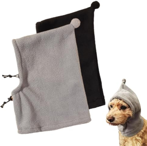 XURJUMI Lot de 2 bonnets pour chien, couvre-chefs chauds pour chien, écharpe d'hiver pour animal de compagnie, costume pour chien, cadeaux pour chien, garde au chaud pour la randonnée et le camping
