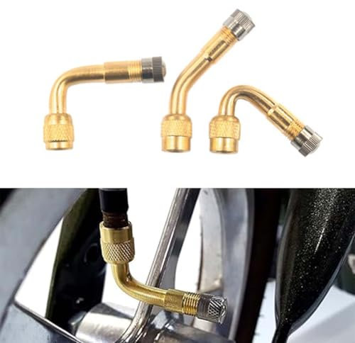 3 Pièces rallonges de valve, rallonge de valve, adaptateur de valve, valve pneu voiture,valve coudée moto,angle de valve, valve, valve de pneu pour voiture, moto, vélo, scooter