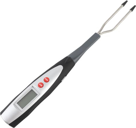 TIKATARER Termómetro Digital para Carne, Tenedor, Lectura Rápida de Agua IP67, Rango de 0 a 150, Termómetro para Barbacoa para Asar Filete, Pollo, Cerdo