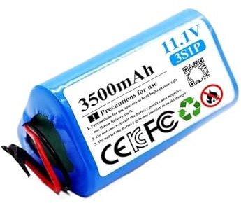 2600-3500mAh 10.8V 11.1V Lithium Battery，Compatible For CONGA ，Compatible For Slim ，890 899 Wet Robotic Vacuum Cleaner Battery(3500mah)