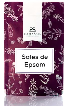 Camassia Sales de epsom (Sulfato de magnesio) | Ingredientes varios | para usos en cosmética como baños o exfoliantes | 5kg