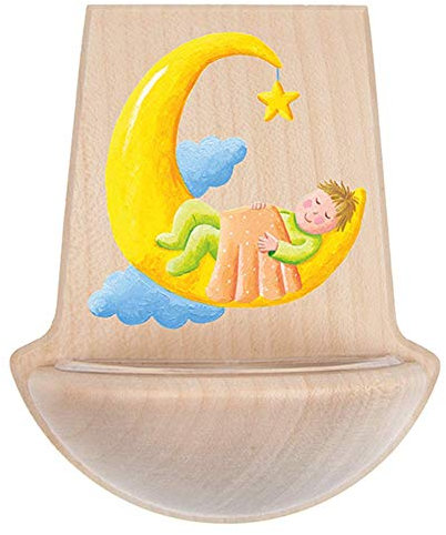 Fritz Cox Kinderweihkessel Gute Nacht Holz Bedruckt, 11 x 9,5 cm