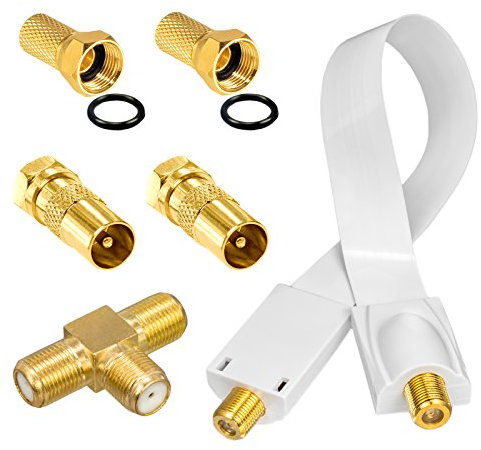 Kit adaptateur HB-DIGITAL 2 Récepteurs DVB-T/T2 avec antenne DVB-T/T2 active.