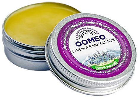OOMEO Lavender Muscle Rub with Arnica - Massage and Reflexology - 30ml - 100% Natural