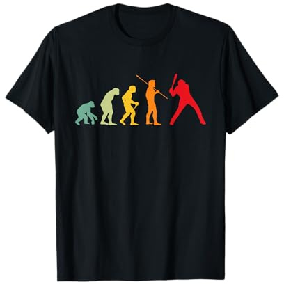 Je Peux Pas J'ai Baseball - Évolution Joueur De Baseball T-Shirt Noir Homme Adulte Small Coupe Classique Manche Courte Col Roulé Sports Baseball T-Shirts