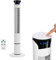 AMOS 40 Inch Tower Fan With Remote Oscillating 3 Speed And Timer Free Standing Slim Air Cooling Home Office Fan White