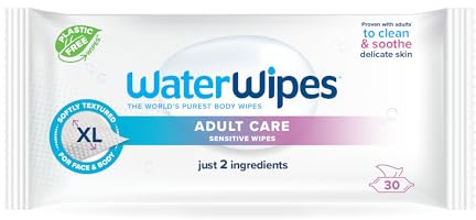 WaterWipes Adult Care Sensitive Wipes 30 pack