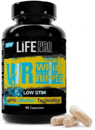 Life Pro Wild Ripped Low Stim Quemagrasas Potente para Adelgazar 90 Caps Termogenico con Te Verde Sinefrina y Fenilcapsaicina Fat Burner Bajo en Cafeina Hombre y Mujer