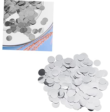 1 Förpackning Metallisk Konfetti Glitter Festbordskonfetti Bröllopskonfetti Konfetti Av Aluminiumfolie Rund Konfetti Bröllop Sprider Konfetti Blandat Paljetter