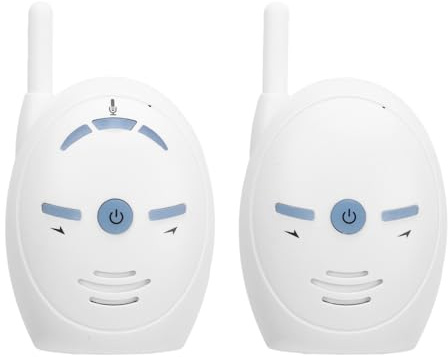Monitor de Audio para Bebés, Monitor Digital para Niños con Luz Nocturna, Conversación Bidireccional Monitor para Niños con Sonido de 2,4 GHz Micrófono y Altavoz (Enchufe de la UE)
