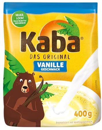 Kaba Vanille 400g Beutel veganes Trinkpulver, das Original Vanillemilch-Pulver zum Anrühren in kalter & warmer Milch